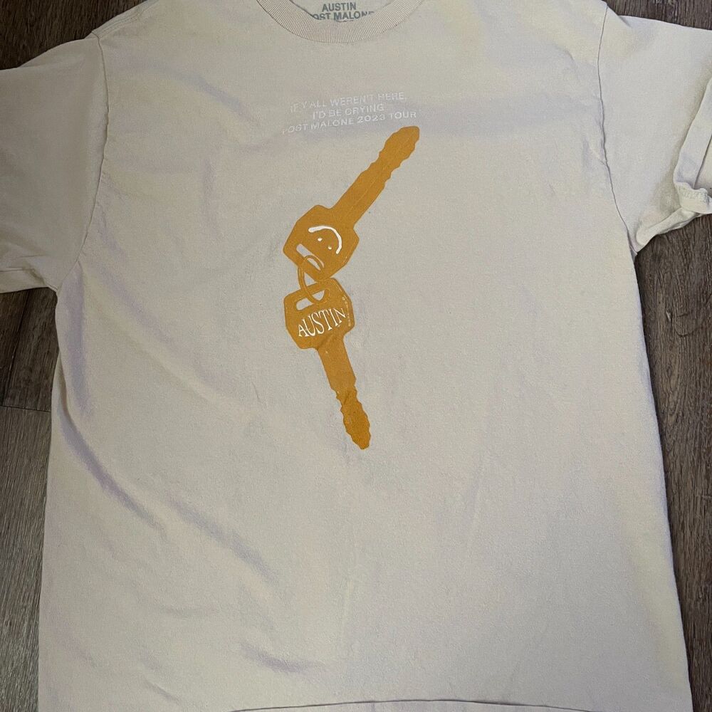 Post Malone 2023 Austin Tour If Y’all Weren’t Here T-Shirt Size M